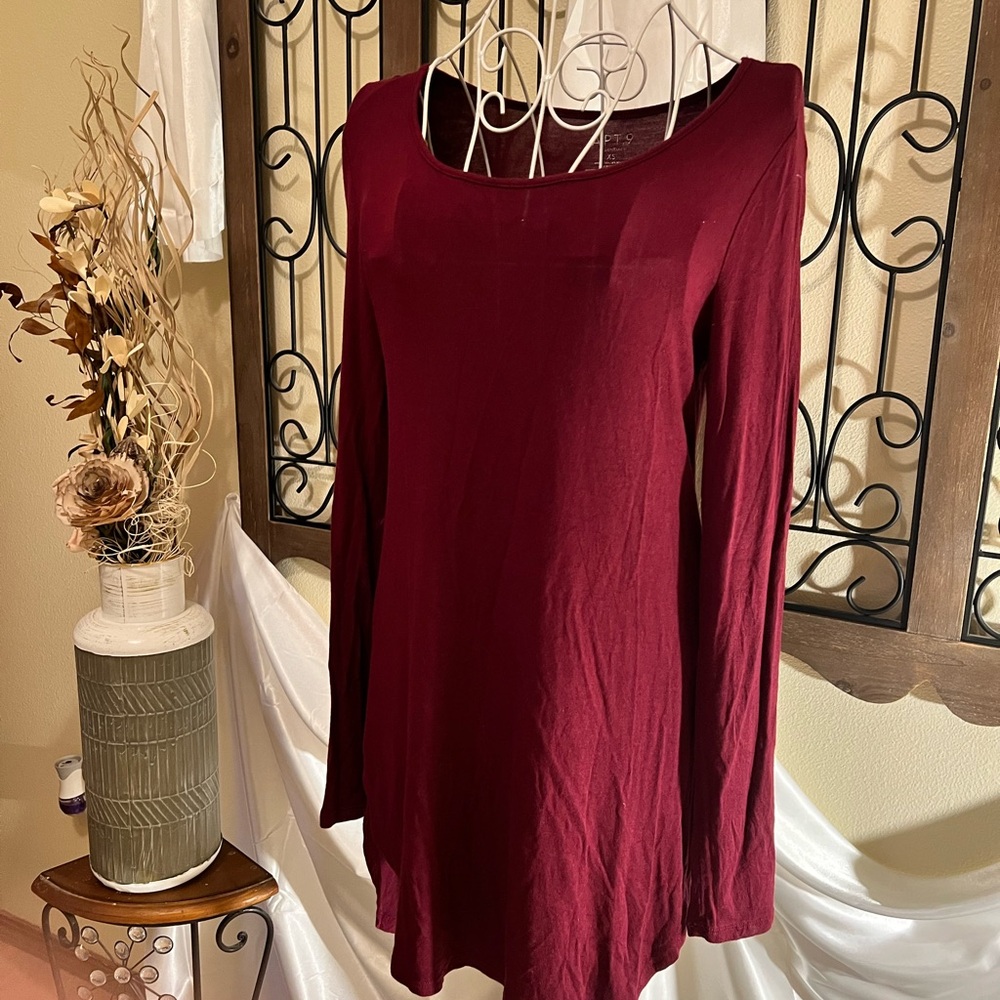 Apt. 9 Deep Burgundy Top